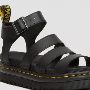 DOC DR MARTENS BLAIRE HYDRO LEATHER STRAP SANDALS